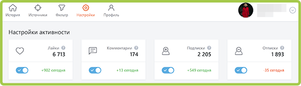 Настройки Памаграм